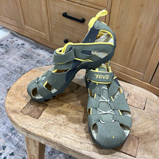 Teva Women's Deacon sport sandals in Olive green and yellow US 8