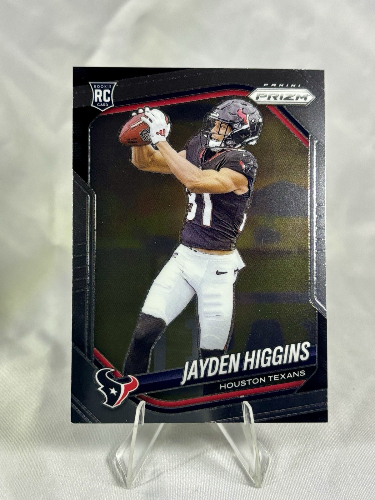 Jayden Higgins 2025 Panini Prizm #376 Rookie Base - Houston Texans