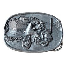 Vintage Motorcycle Touring Belt Buckle, Bergamot Brass, 1984, N149