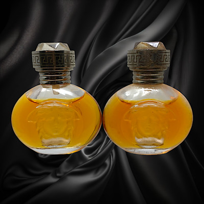 2 Vintage Original Versace Blonde Eau de Toilette Mini Splash 5 mL Discontinued
