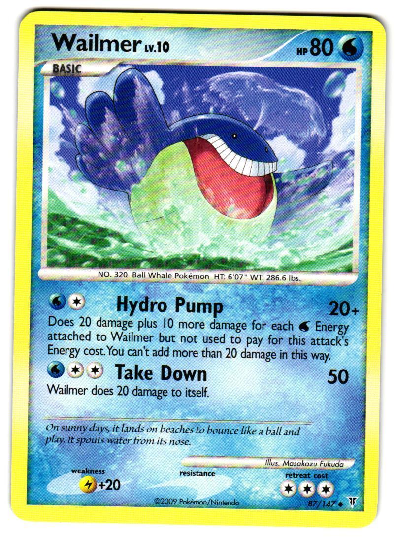 Pokemon Supreme Victors Wailmer #87 Uncommon Lightly played