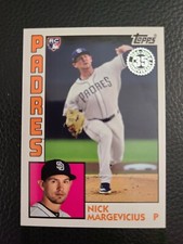 2019 TOPPS UPDATE NICK MARGEVICIUS #84-17 1984 THROWBACK ROOKIE RC PADRES