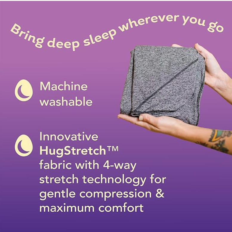 2023 New Hug Sleep Gray Large Adult Pod pressure Therapy Swaddle EUC Shark Tank eBay