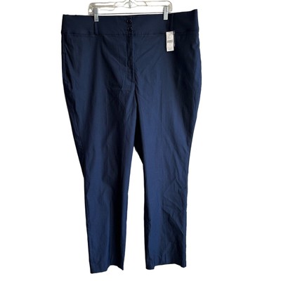 NWT Lane Bryant Tighter Tummy High-Rise Straight 4 season Pant Navy Night Sky 24