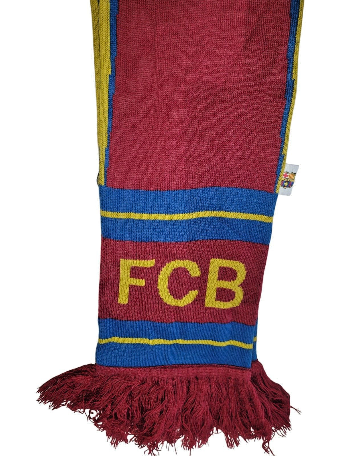 FC Barcelona Soccer Scarf Adult Blue Red Knit Barca FCB Futbol Fan Winter 42" image 4