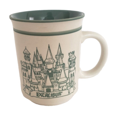 Excalibur Hotel Casino Las Vegas Coffee Stoneware Ceramic Castle Mug