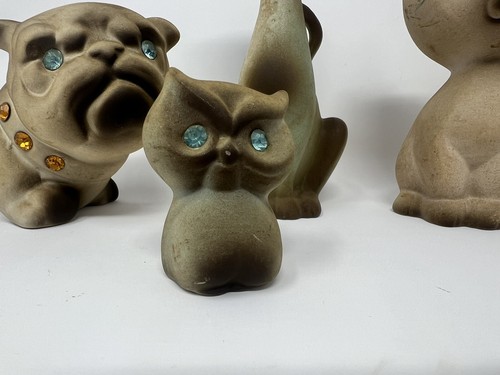 MCM Five Roselane California Pottery Sparklers gatti, bulldog e gufo - Foto 2 di 17