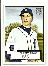 2007 Topps '52 Rookie Card RC #125 Andrew Miller Detroit Tigers NM/MT Cleveland. rookie card picture