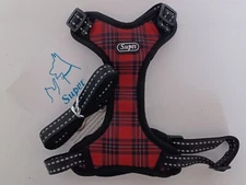 Supet Cat Harness and leash -Red Plaid