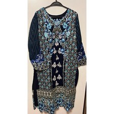 New Dress Embroidered Chiffon 2pc Shirt and Dupatta Indian pakistani