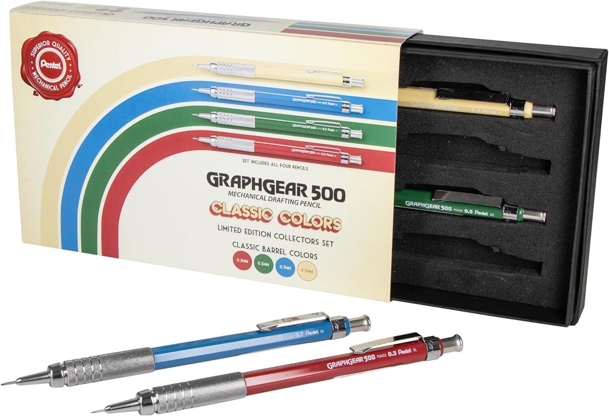 Pentel GraphGear 500 Limited Edition 4 Count (Pack of 1