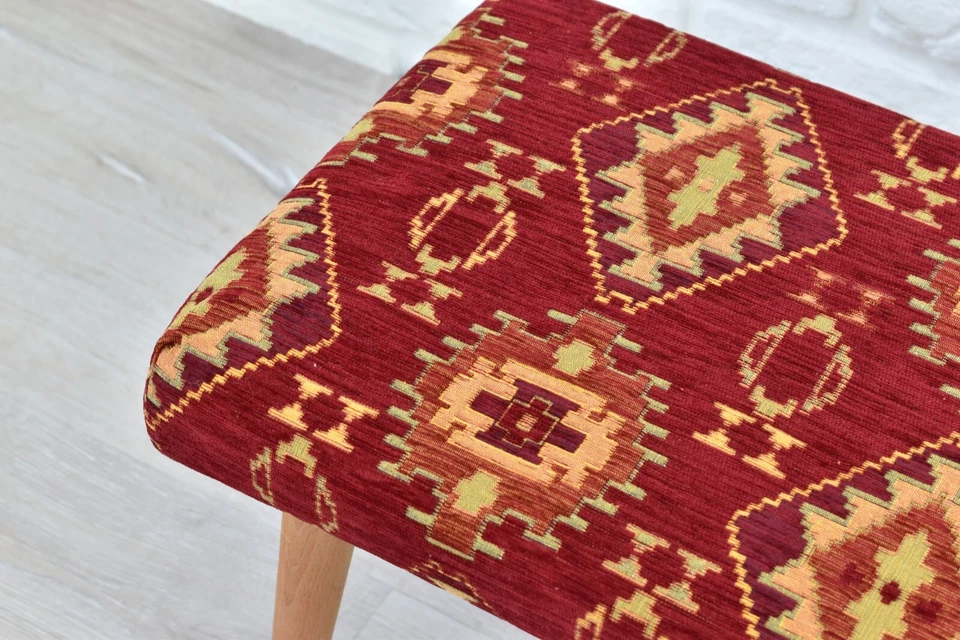 Cozy Upholstered Small Bench - Space-Saving Design for Any Room - Ottoman Stool - Image 3 of 4