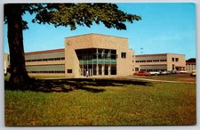Flint Michigan~Flint College~Harlow H Curtice Community College Bldg~1950s PC