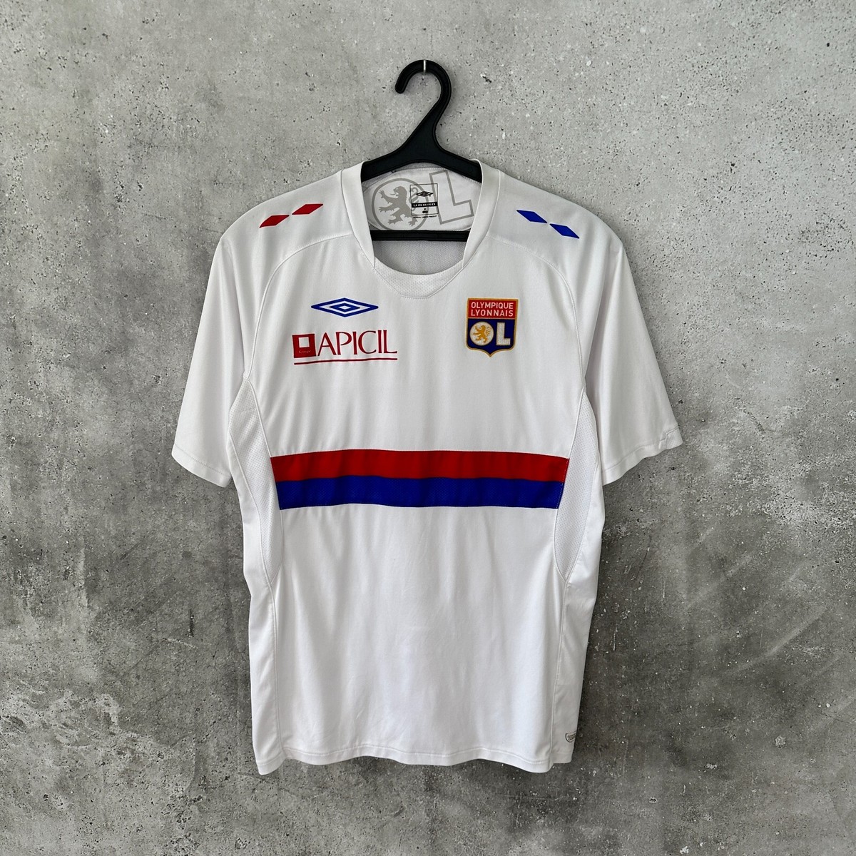 OLYMPIQUE LYONNAIS 2009 2010 HOME FOOTBALL SHIRT UMBRO LYON