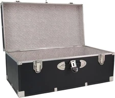 Seward Essential Wood and Metal Trunk with Black Finish SWD6118-10