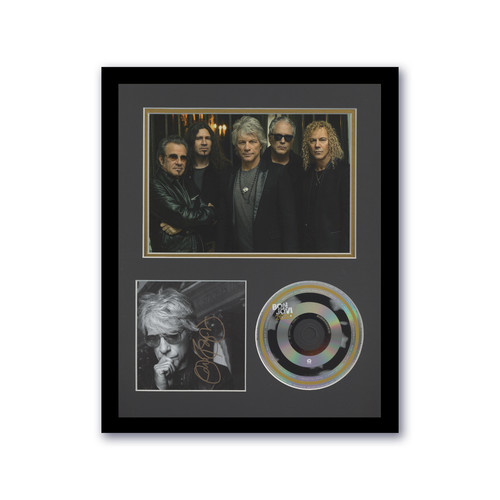 Jon Bon Jovi Signed Autograph 2020 New Jersey Framed CD Photo Display ACOA These