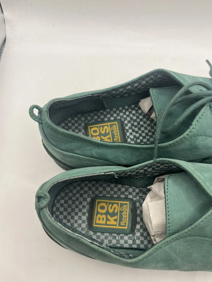 Tenis estilo Oxford vintage años 90’s BOKS by Reebok verdes con cordones talla 8 Foto 4 de 4