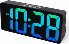 2x RGB Multi-Color Digital Alarm Clock CR1023E