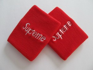 Nike X Supreme X NBA Dri-Fit Doublewide Wristbands University Red Pair | eBay
