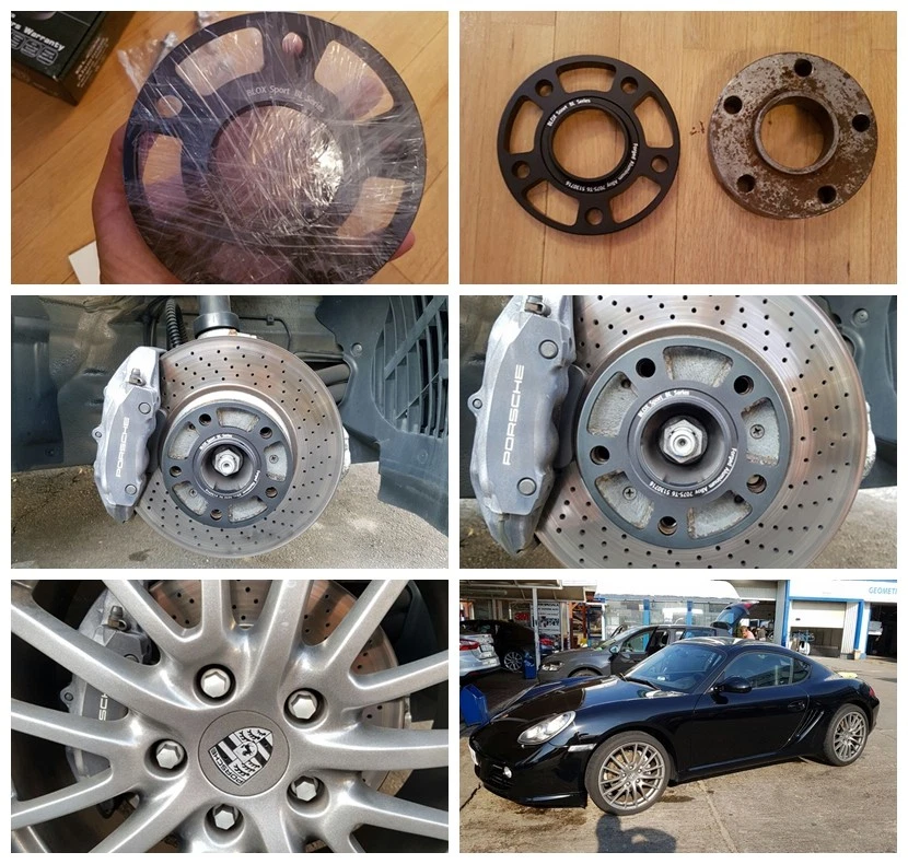 4 espaciadores de rueda 7075T6 centrados en el cubo de 10 mm 15 mm para Porsche Cayenne 955 957 GTS S Foto 3 de 4