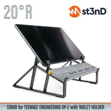 STAND for Teenage Engineering OP-Z with Tablet Holder - 20° - Raised (by 40mm)