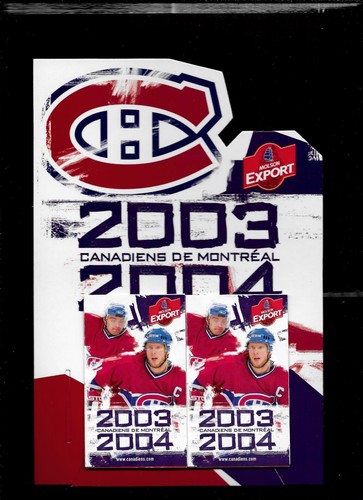 MONTREAL CANADIENS MOLSON POCKET SCHEDULE & DISPLAY RACK NHL HOCKEY SEE LIST - Picture 3 of 65