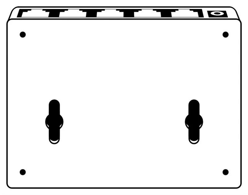 CAT.6 250Mhz DSL LAN Netzwerk Verteiler Hub 5x RJ45 5 polig Kupplung IN OUT - Bild 3 von 3
