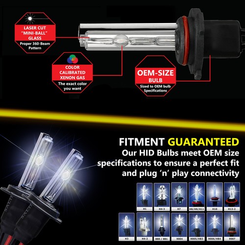 Autovizion Xenon Lights HID KIT for GMC Sierra 1500 2500 HD H11 9005 9006 880 - Picture 3 of 12