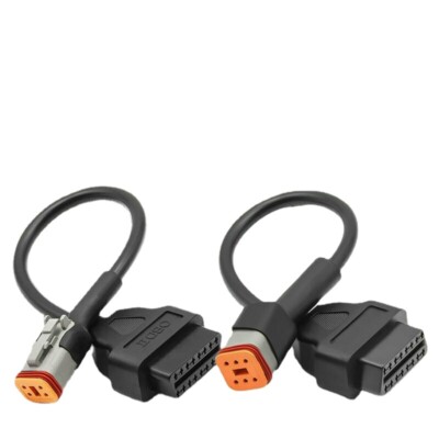 For Harley Motorcycle Cable Connector Diagnostic Adapter 4PIN 6PIN to OBD2