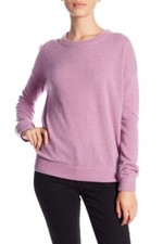 Minnie Rose Sweater Long Sleeve Cut It Out Cashmere Orchid Pink SZ S New