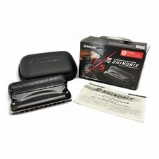 SUZUKI SNB-20 Shinobix 10 Hole Harmonica with silencer full set Key C
