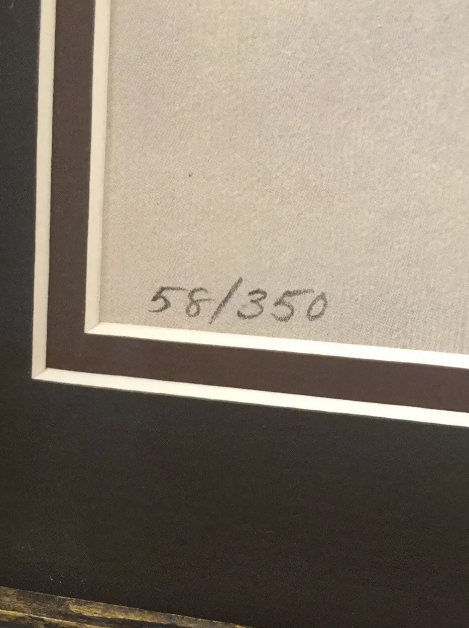 Vintage RARE James Peter Cost Pencil Signed Limited Ed Print 58/350