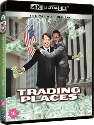 TRADING PLACES (Eddie Murphy Dan Aykroyd) New 4K Ultra HD Blu Ray + Slipcase