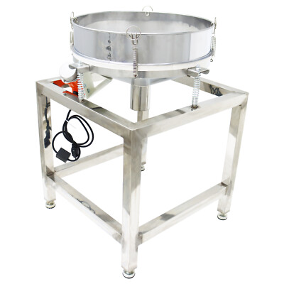 19.6'' Electric Stainless Shaker Screen Machine 40Mesh&100Mesh Sieves 110V
