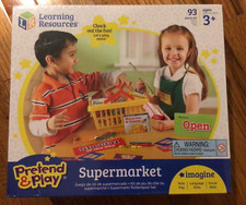 Learning Resources Pretend  Play Supermarket Age 3  93 pieces 