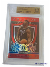 Zion Williamson Rookie Card RC BGS 9.5 GEM MINT 2019 Panini Prizm Crusade RED sp