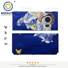 For Nintendo New 3DS 2015 Upper and Back Battery Cover Housing Shell Case Blue