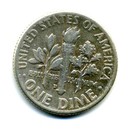 1961 D Roosevelt Dime US 10 Cent U.S America SILVER UNITED STATES 10c Coin #7831 — photo 2