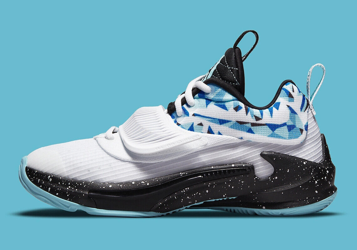 Nike Zoom Freak 3 Giannis Basketball Shoes White/Copa/Black Nike Zoom Freak 3 Giannis Basketball Shoes White/Copa/Black