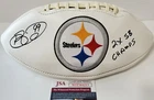 PITTSBURGH STEELERS BRETT KEISEL AUTOGRAPHED INSCRIBED LOGO FOOTBALL JSA COA