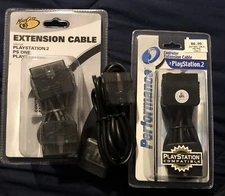 Playstation 2 Controller Extension Cables 2 Unopened 1 Open MadCatz InterAct