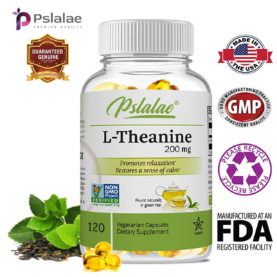 L-Theanine 200 mg - Stress Relief, Calming & Anti-Anxiety, Promotes Relaxation