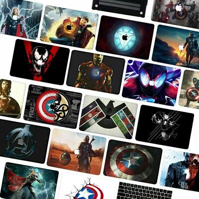 For Macbook Air 11'' 13'' Pro 14''16'' Avengers Pattern Matte Hard Case Laptop Cover