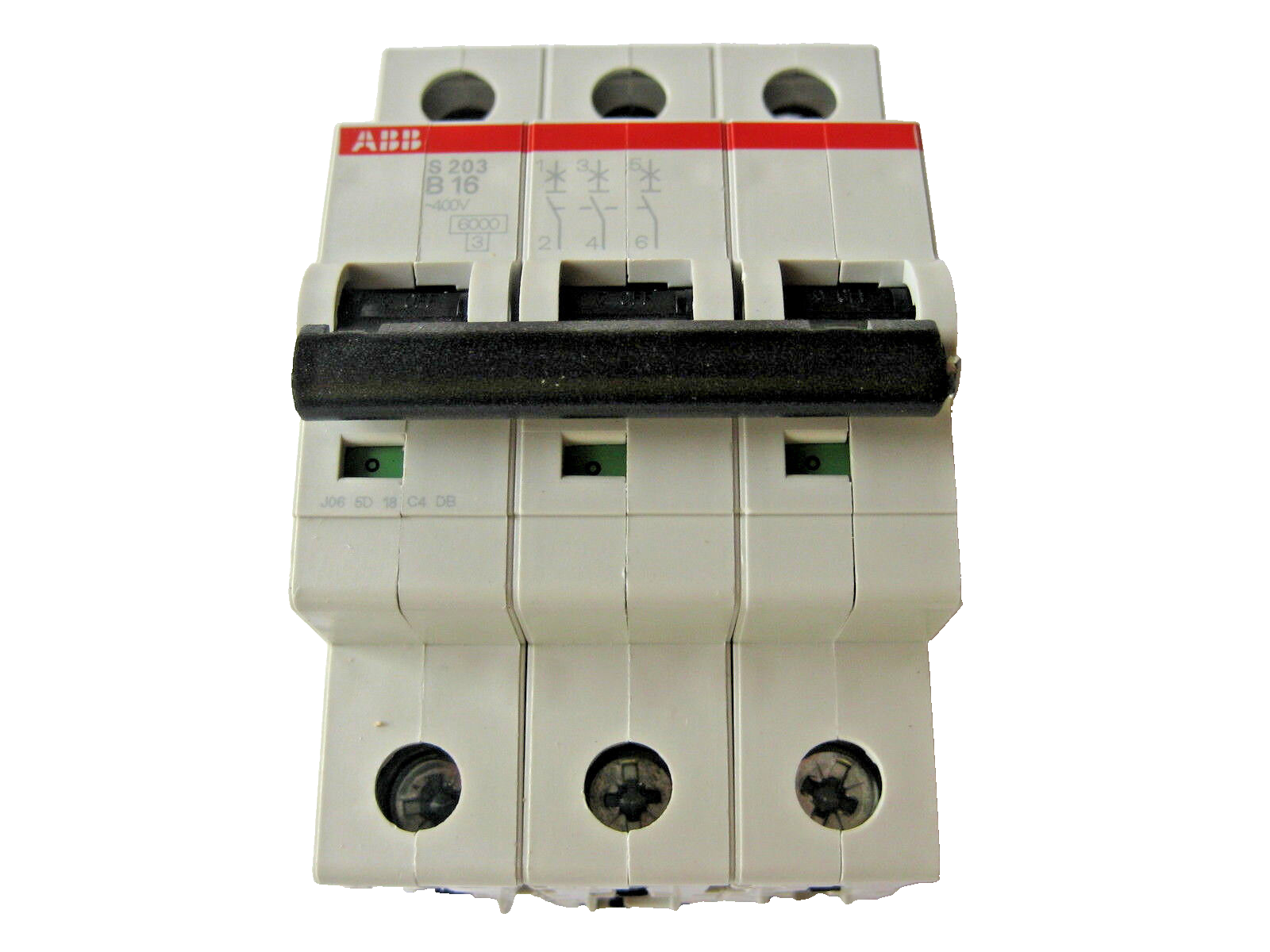 ABB Sicherungsautomat Sicherung B16 -3pol LS Schalter S203-B16 NEU 