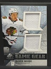 Oliver Moore 2025-26 SP Game Used #GG-OM Game Gear Rookies Patch #/25