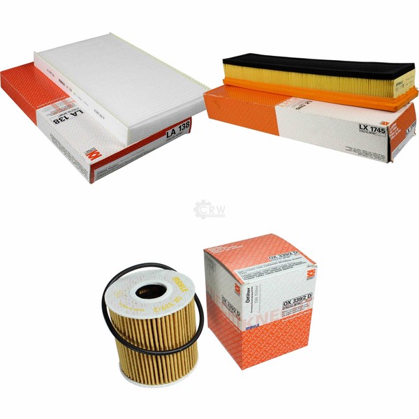 Mahle / Knecht Innenraumfilter LA 138 Luftfilter LX 1745 ÖLfilter OX 339/2D-image