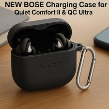 NEW BOSE Charging Case for - Quiet Comfort II  QC Ultra - Black cover only 