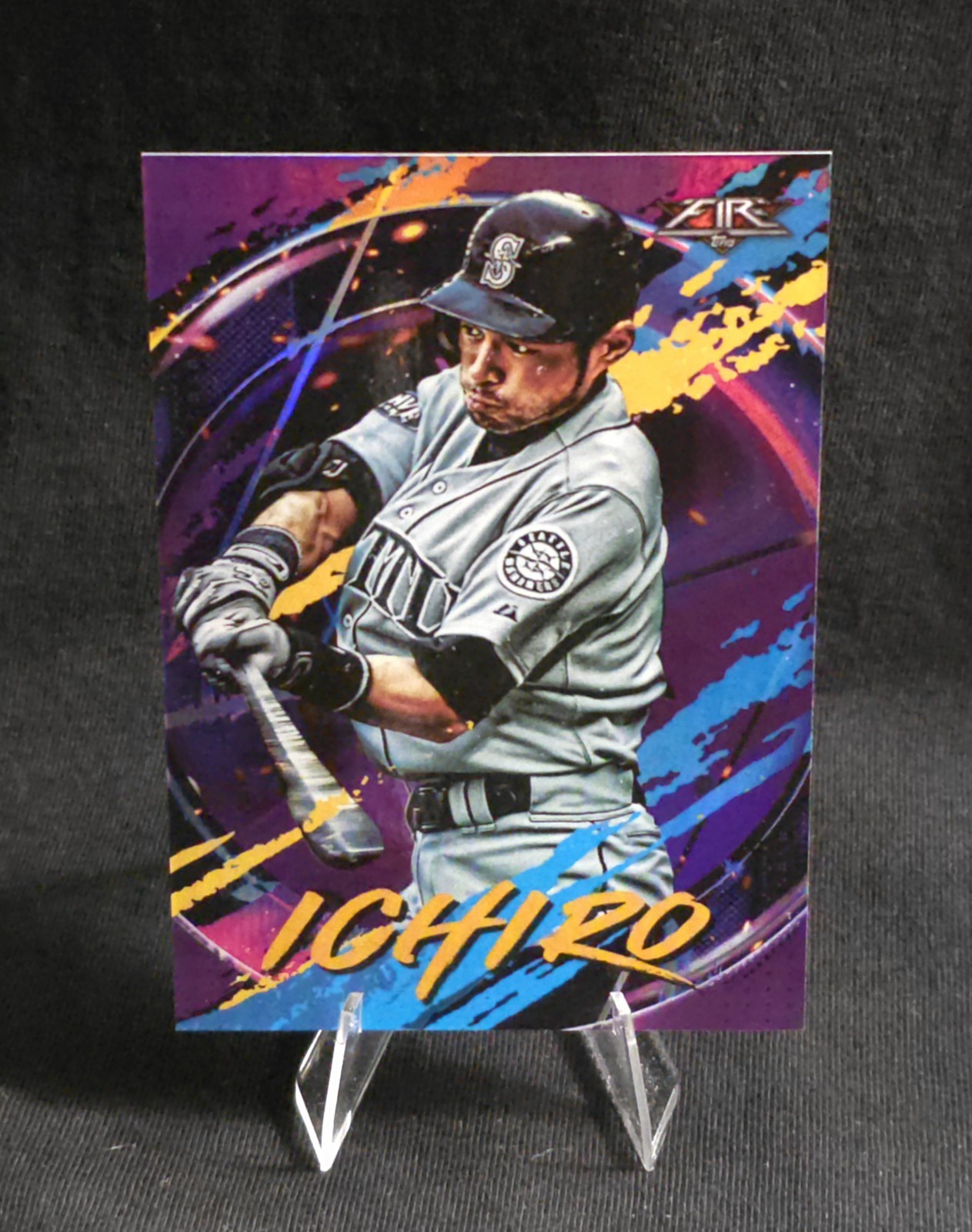 Ichiro Suzuki 2020 Topps Fire Orange /99 Holo Foil SSP HOF Seattle Mariners #18