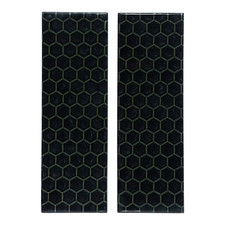 Black & OD Green Honeycomb Patterned Pearl Scale Sets Knife Handles Gun Grips
