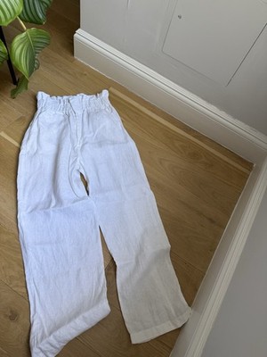 Posse Ducky Pants - White - XS - 100% Linen